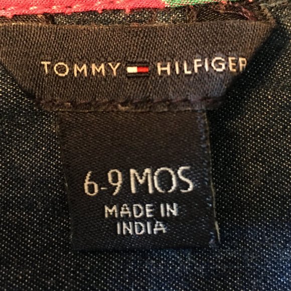 TOMMY HILFIGER Long-Sleeve Denim Dress   6-9M - Picture 10 of 10